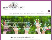 Tablet Screenshot of pediatricneurologypa.com